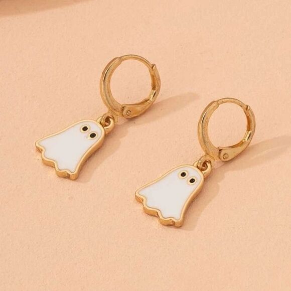 Mini Ghost charm earrings - Picture 4 of 6